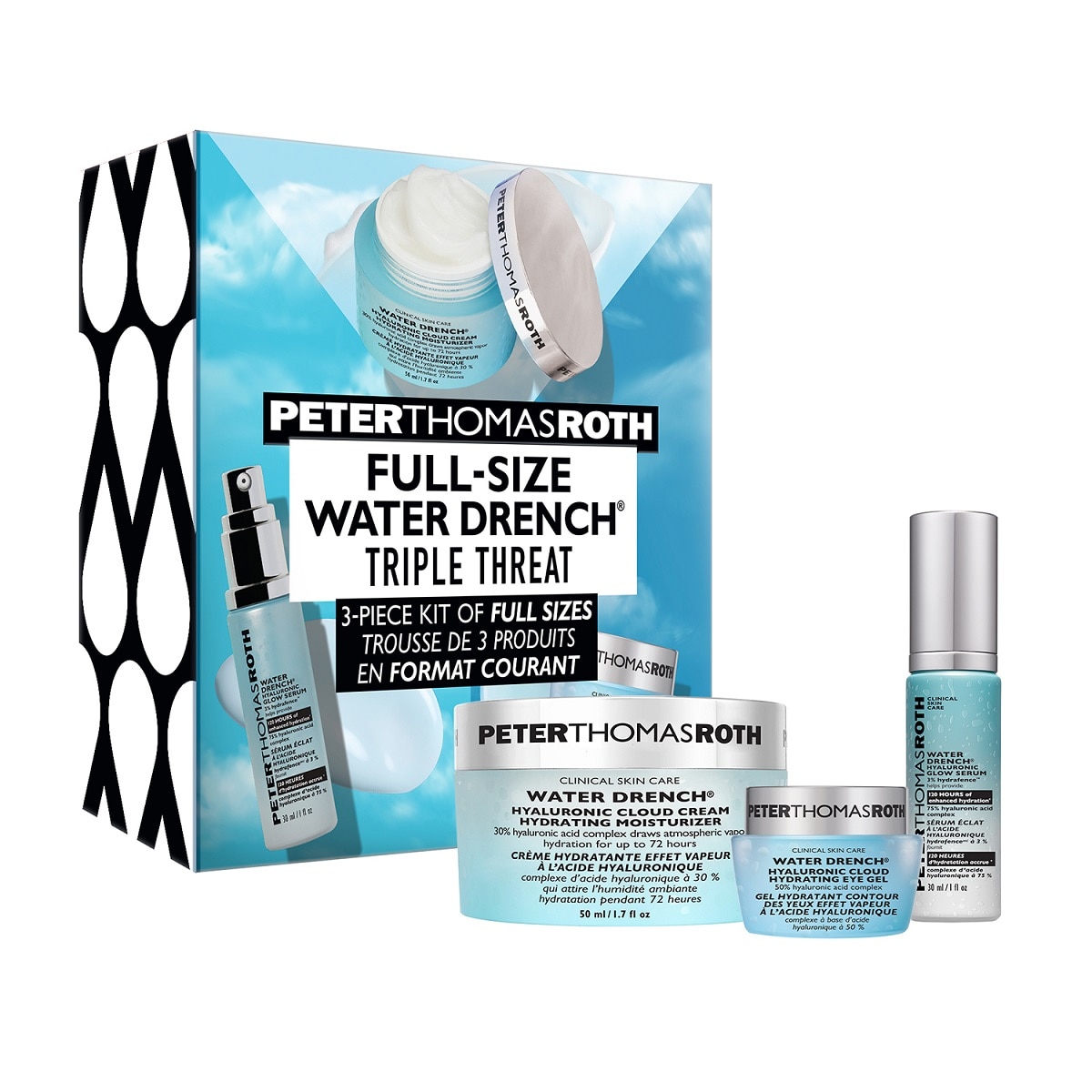 FULL-SIZE WATER DRENCH&reg; TRIPLE THREAT 3-PIECE KIT